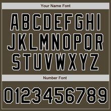 Load image into Gallery viewer, Custom Olive Black-White Bomber Full-Snap Varsity Letterman Salute To Service Jacket