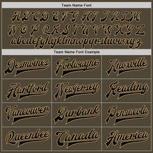 Load image into Gallery viewer, Custom Olive Black-Old Gold Bomber Full-Snap Varsity Letterman Salute To Service Jacket