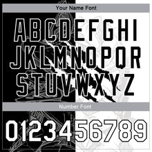 Load image into Gallery viewer, Custom Graffiti Pattern White-Black Scratch 3D Bomber Full-Snap Varsity Letterman Jacket