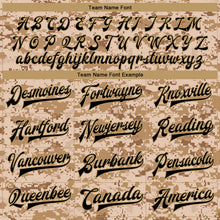 Load image into Gallery viewer, Custom Camo Black-Old Gold 3D Bomber Full-Snap Varsity Letterman Salute To Service Jacket