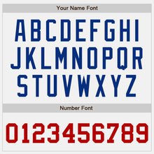 Load image into Gallery viewer, Custom White Red-Royal Bomber Full-Snap Varsity Letterman Two Tone Jacket