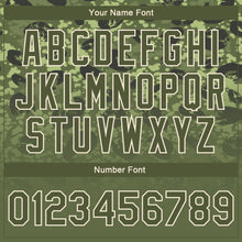 Load image into Gallery viewer, Custom Olive Olive Cream-Black 3D Bomber Full-Snap Varsity Letterman Salute To Service Jacket