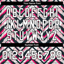 Load image into Gallery viewer, Custom Red White-Black 3D Pattern Design Bomber Full-Snap Varsity Letterman Jacket