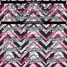 Load image into Gallery viewer, Custom Red White-Black 3D Pattern Design Bomber Full-Snap Varsity Letterman Jacket