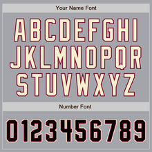 Load image into Gallery viewer, Custom Gray Black Maroon-Cream Bomber Full-Snap Varsity Letterman Jacket