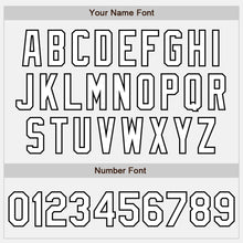 Load image into Gallery viewer, Custom White White-Black Bomber Full-Snap Varsity Letterman Jacket