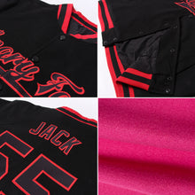 Load image into Gallery viewer, Custom Pink Kelly Green-White Bomber Full-Snap Varsity Letterman Two Tone Jacket