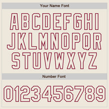 Load image into Gallery viewer, Custom Cream Cream-Maroon Bomber Full-Snap Varsity Letterman Jacket