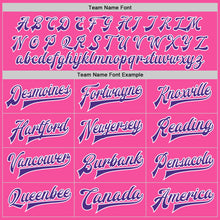 Load image into Gallery viewer, Custom Pink Purple-White Bomber Full-Snap Varsity Letterman Jacket