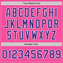 Load image into Gallery viewer, Custom Pink Purple-White Bomber Full-Snap Varsity Letterman Jacket