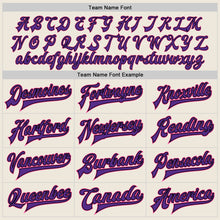 Load image into Gallery viewer, Custom Cream Pink Black-Purple Bomber Full-Snap Varsity Letterman Jacket