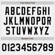 Load image into Gallery viewer, Custom White Black-Gray Bomber Full-Snap Varsity Letterman Jacket