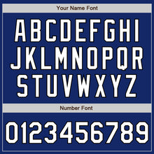 Load image into Gallery viewer, Custom Royal White-Black Bomber Full-Snap Varsity Letterman Jacket