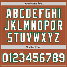 Load image into Gallery viewer, Custom Texas Orange White-Kelly Green Bomber Full-Snap Varsity Letterman Jacket