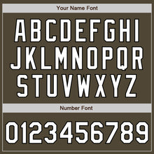 Load image into Gallery viewer, Custom Olive White-Black Bomber Full-Snap Varsity Letterman Salute To Service Jacket