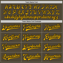 Load image into Gallery viewer, Custom Olive Gold-Black Bomber Full-Snap Varsity Letterman Salute To Service Jacket