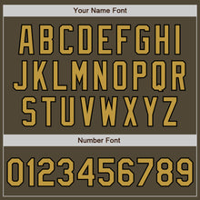 Load image into Gallery viewer, Custom Olive Old Gold-Black Bomber Full-Snap Varsity Letterman Salute To Service Jacket