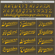 Load image into Gallery viewer, Custom Olive Gold-Navy Bomber Full-Snap Varsity Letterman Salute To Service Jacket