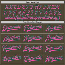 Load image into Gallery viewer, Custom Olive Pink-Kelly Green Bomber Full-Snap Varsity Letterman Salute To Service Jacket