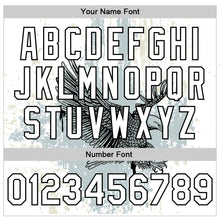 Load image into Gallery viewer, Custom White Black Eagle 3D Pattern Design Bomber Full-Snap Varsity Letterman Jacket