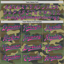 Load image into Gallery viewer, Custom Camo Aqua Black-Pink Bomber Full-Snap Varsity Letterman Salute To Service Jacket