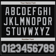 Load image into Gallery viewer, Custom Black Gray Bomber Full-Snap Varsity Letterman Two Tone Jacket