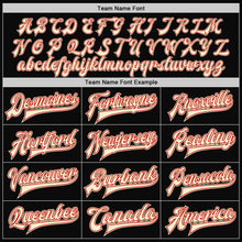 Load image into Gallery viewer, Custom Black Cream-Red Bomber Full-Snap Varsity Letterman Two Tone Jacket