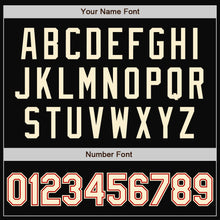 Load image into Gallery viewer, Custom Black Cream-Red Bomber Full-Snap Varsity Letterman Two Tone Jacket