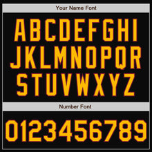 Load image into Gallery viewer, Custom Black Gold-Crimson Bomber Full-Snap Varsity Letterman Two Tone Jacket