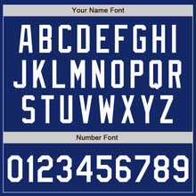 Load image into Gallery viewer, Custom Royal White-Red Bomber Full-Snap Varsity Letterman Two Tone Jacket