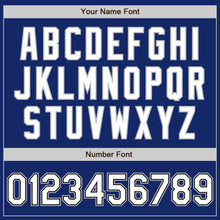 Load image into Gallery viewer, Custom Royal White Black-Gray Bomber Full-Snap Varsity Letterman Two Tone Jacket