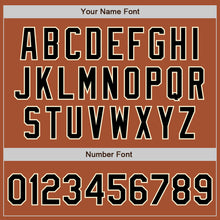 Load image into Gallery viewer, Custom Texas Orange Black-Cream Bomber Full-Snap Varsity Letterman Two Tone Jacket