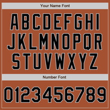 Load image into Gallery viewer, Custom Texas Orange Black-Gray Bomber Full-Snap Varsity Letterman Two Tone Jacket