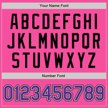 Load image into Gallery viewer, Custom Pink Purple White-Black Bomber Full-Snap Varsity Letterman Two Tone Jacket