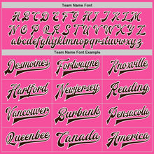 Load image into Gallery viewer, Custom Pink Brown-White Bomber Full-Snap Varsity Letterman Two Tone Jacket