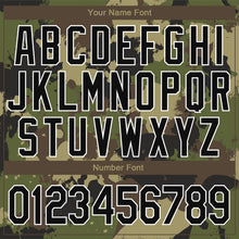 Load image into Gallery viewer, Custom Camo Black-White Graffiti Camouflage 3D Bomber Full-Snap Varsity Letterman Salute To Service Jacket