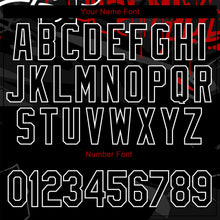 Load image into Gallery viewer, Custom Graffiti Pattern Black-Red Dark Abstract Urban Street Art 3D Bomber Full-Snap Varsity Letterman Jacket