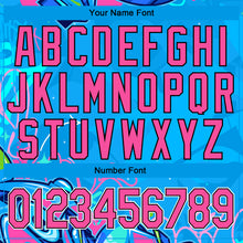 Load image into Gallery viewer, Custom Graffiti Pattern Pink-Black Hiphop Abstract Urban Street Art 3D Bomber Full-Snap Varsity Letterman Jacket