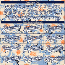 Load image into Gallery viewer, Custom Graffiti Pattern White-Royal Flower Pastoral Style 3D Bomber Full-Snap Varsity Letterman Jacket