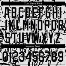 Load image into Gallery viewer, Custom Graffiti Pattern Black-Gray Grunge Art With Female Faces Lips 3D Bomber Full-Snap Varsity Letterman Jacket