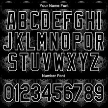 Load image into Gallery viewer, Custom Black White Skull Fashion 3D Bomber Full-Snap Varsity Letterman Jacket