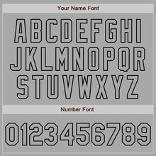 Load image into Gallery viewer, Custom Gray Black Bomber Full-Snap Varsity Letterman Two Tone Jacket