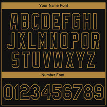 Load image into Gallery viewer, Custom Black Old Gold Horse Camo Sleeves 3D Pattern Design Bomber Full-Snap Varsity Letterman Jacket