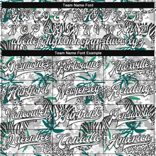 Load image into Gallery viewer, Custom Camo White-Black Tropical Jungle Animal 3D Pattern Design Bomber Full-Snap Varsity Letterman Salute To Service Jacket