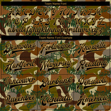 Load image into Gallery viewer, Custom Camo Black-Old Gold Graffiti Drips 3D Pattern Design Bomber Full-Snap Varsity Letterman Salute To Service Jacket