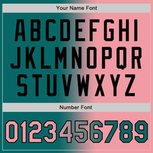 Load image into Gallery viewer, Custom Teal Medium Pink-Black Bomber Full-Snap Varsity Letterman Gradient Fashion Jacket