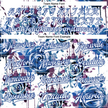 Load image into Gallery viewer, Custom White Royal Drip Painting Rose 3D Pattern Design Bomber Full-Snap Varsity Letterman Jacket