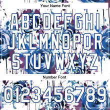 Load image into Gallery viewer, Custom White Royal Drip Painting Rose 3D Pattern Design Bomber Full-Snap Varsity Letterman Jacket