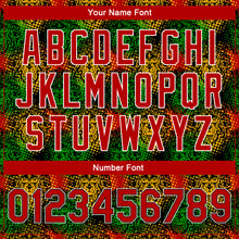 Load image into Gallery viewer, Custom Black Red-White Black History Month 3D Pattern Design Bomber Full-Snap Varsity Letterman Jacket