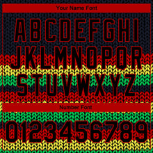 Load image into Gallery viewer, Custom Black Red Kelly Green-Gold Black History Month 3D Pattern Design Bomber Full-Snap Varsity Letterman Jacket